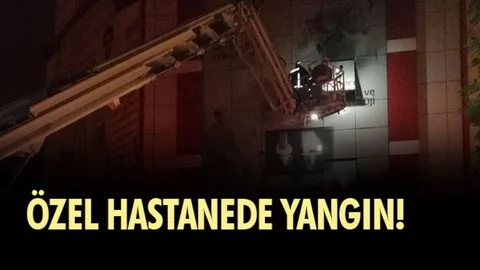 Özel Hastanede Yangın!