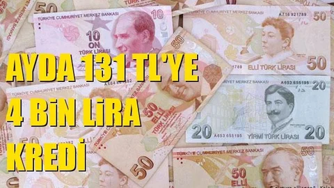 Bayram Kredisi Ayda 131 TL'ye 4.000 TL Kredi