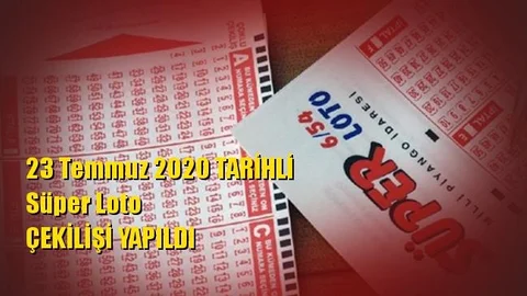 23 Temmuz 2020 Süper Loto Sonuçları
