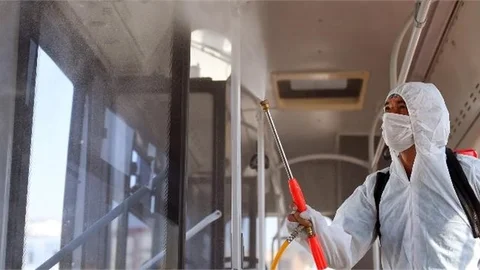 Mersin'de Alanda Dezenfeksiyon