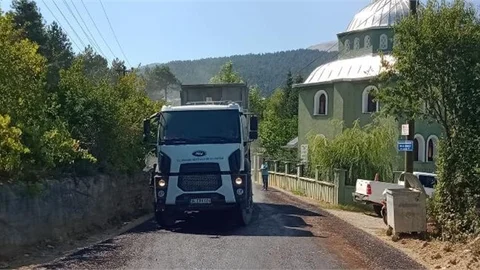 Çamlıyayla Talıç Yolu Tozdan Kurtuldu