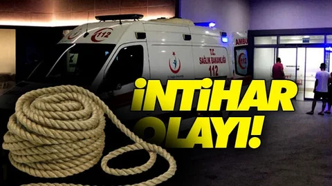 İple Kendini Tavana Astı!