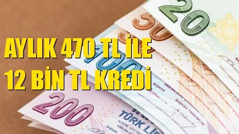 Kampanyalı Kredi: 12.000 TL 36 Ay Vadeli İhtiyaç Kredileri
