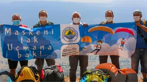 "Maskeni Tak, Uçmana Bak"