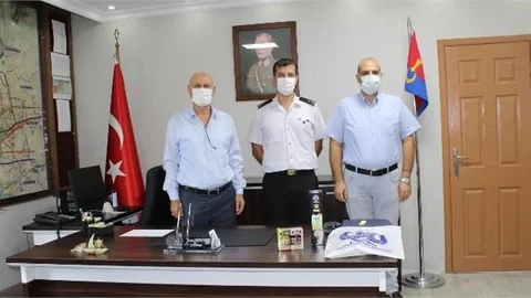 İlçe Jandarma Komutanı Binbaşı İnanç Marım’a Ziyaret