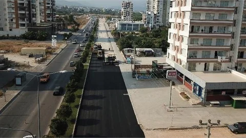 Vatan Caddesi’nde Sıcak Asfalt Çalışması Yapıldı