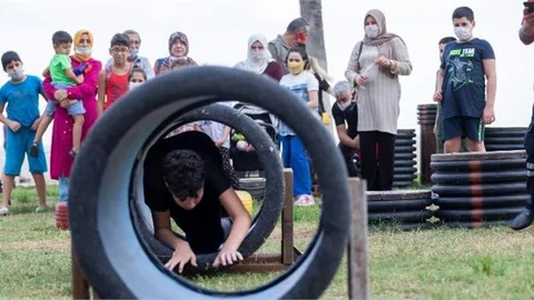 Çocuklar, İtfaiye Haftası’nda Yangın ve Arama - Kurtarma Eğitimi Aldı