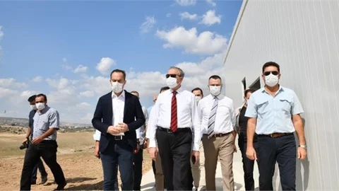 Tarsus Organize Sanayi Bölgesi Şantiye Alanında İnceleme Yapıldı