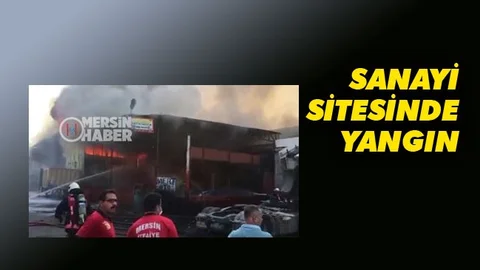 Tırmıl Sanayi Sitesinde Yangın