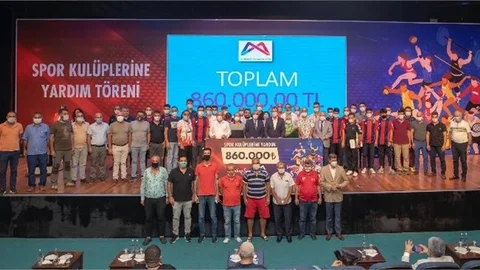 Mersin Büyükşehir’den 160 Amatör Spor Kulübüne 860 Bin TL Nakdi Yardım