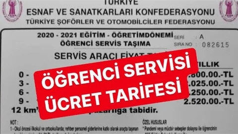 Öğrenci Servisi Ücretleri Belli Oldu