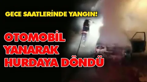 Seyir Halindeki Araç Yanarak Kullanılamaz Hale Geldi