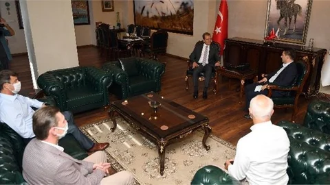 Seçer, Türkiye Cimnastik Federasyonu Başkanı Suat Çelen’i Ağırladı