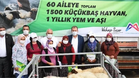 Erdemli ve Silifkeli Üreticiler de Küçükbaş Hayvanlarına Kavuştu