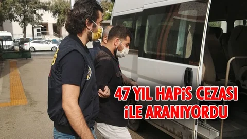47 Yıl Hapis Cezası İle Aranan Adamı Yakaladı