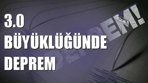 Ege Denizi 3.0 Büyüklüğünde Deprem