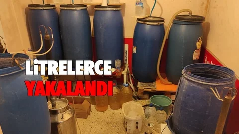 Varil Varil Sahte İçki Yakalandı!