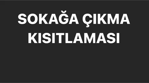 Saat 20.00 İtibariyle Kısıtlama Başladı