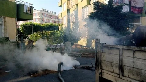 Havaların Soğuduğu Şu Günlerde de İlaçlama Çalışmalarına Devam Ediyor