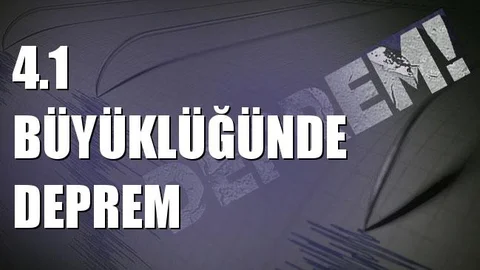 Ege Denizi 4.1 Büyüklüğünde Deprem