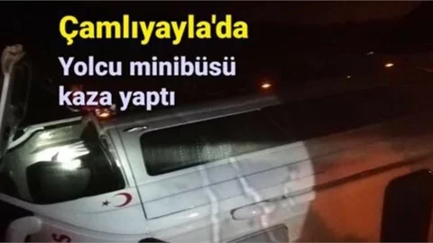 Takla Atan Minibüs İçinde Bulunan Üç Kişi Ölümden Döndü