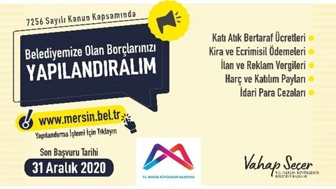 Borcu Olan Vatandaşlar İçin Yapılandırmada Son Gün 31 Aralık