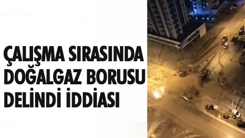 Doğalgaz Borusu Delindi