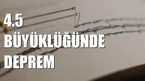 Akdeniz’de 4.5 Büyüklüğünde Deprem