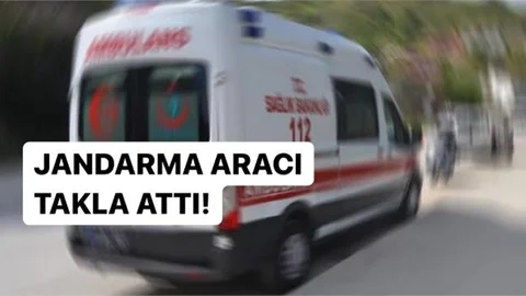 Jandarma Aracı Kaza Yaptı: 4 Yaralı