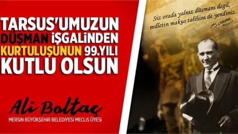 Ali Boltaç’tan 27 Aralık Kurtuluş Günü Mesajı