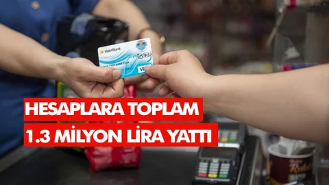 Hesaplara Toplam 1.3 Milyon Lira Yattı
