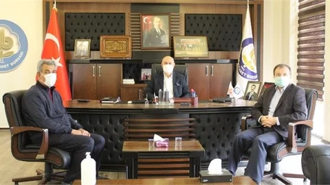 Müftü Ali Can, Başkan Murat Kaya’yı Ziyaret Etti