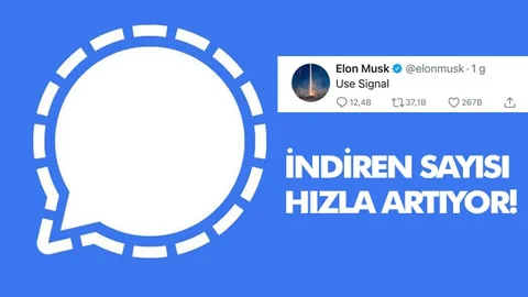 Elon Musk Twitter'dan "Use Signal"