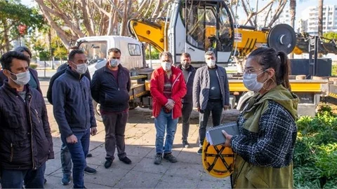 Park Bahçeler Budama Ekibine Eğitim Verildi