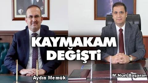 Anamur'da Kaymakam Değişikliği
