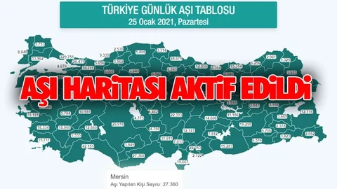 Mersin'de Kaç Kişiye Aşı Yapıldı