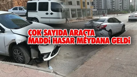 Park Halindeki Otobüs Hareket Etti, Çok Sayıda Araç Hasar Gördü