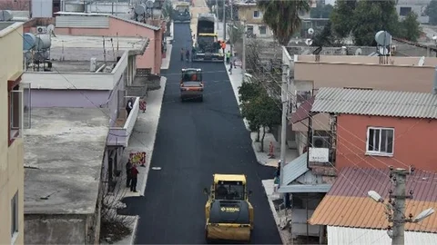 Kent Genelinde Sıcak Asfalt Çalışmaları