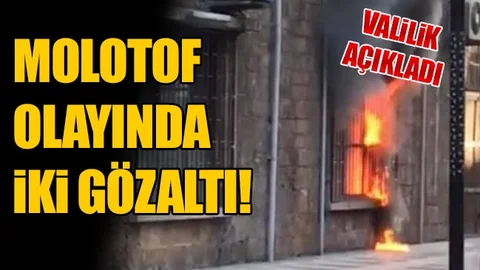 Molotof Atılması Olayında 2 Kişi Yakalandı