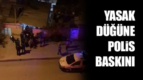 Evin Avlusunda Yapılan Kural Tanımaz Düğüne Baskın