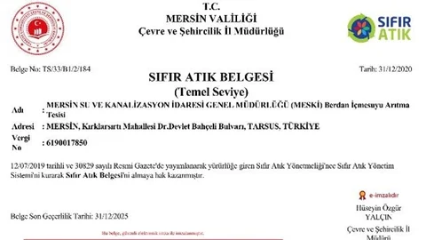 "Sıfır Atık Belgesi"