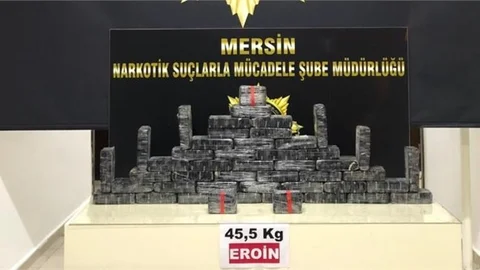 45.5 Kilo Eroin Yakalandı