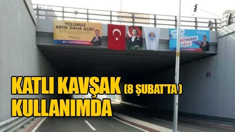 Forum Katlı Kavşağı Kullanılmaya Başlandı
