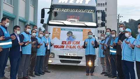 Yardım Tırı Dualarla Yola Çıktı