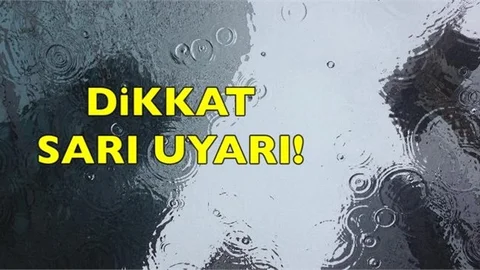 Mersin’e Sarı Uyarı