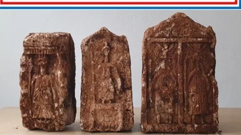 3 Adet Kabartmalı Taş Ele Geçirildi