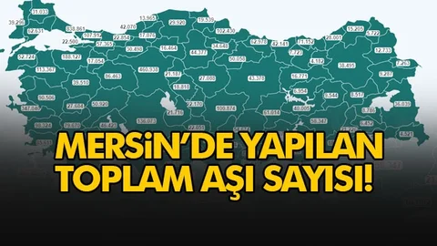 Mersin'de 125 Bin 336 Doz Aşı Yapıldı