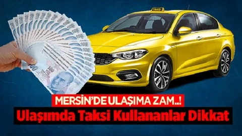 Mersin'de Yenilenen Taksimetre Tarifeleri