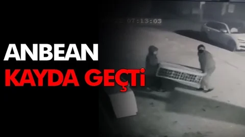 Hırsızlar Klima Ünitesini Bölye Götürmüş!