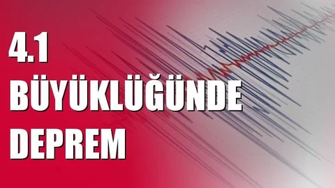 Akdeniz 4.1 Büyüklüğünde Deprem